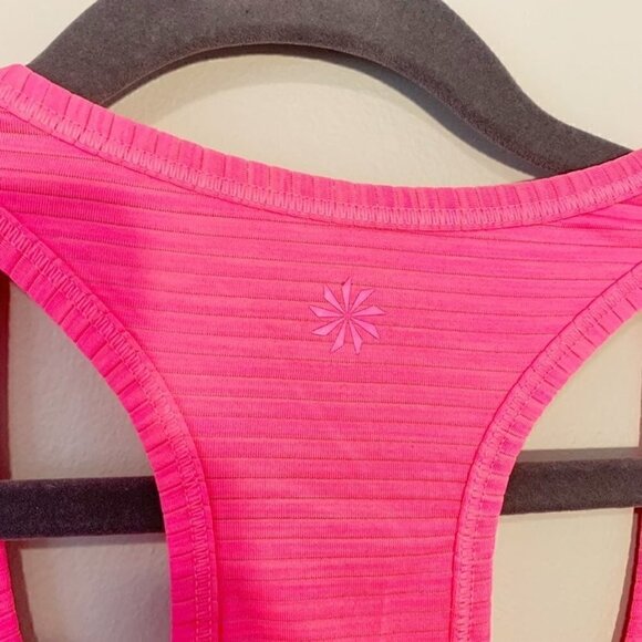 5/$25 Athleta pink racerback sleeveless workout running yoga tank top - Small - Picture 5 of 9